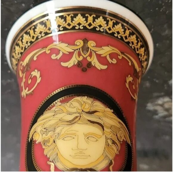 Vintage Versace : Rosenthal Medusa Bud Vase 4" - Picture 7 of 7